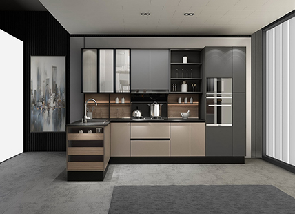 不锈钢材质厨柜 打造符合金属时代的酷感审美